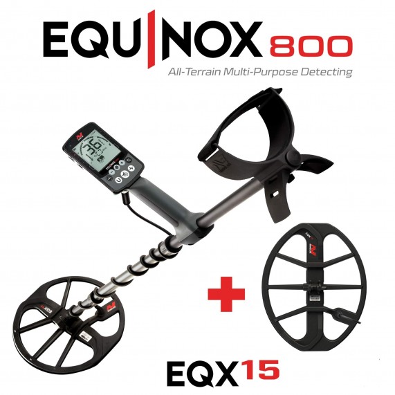 Металотърсач Minelab Equinox 800 + 15" Double-D EQX coil + 5 подаръка + Най-добра цена + Безплатна доставка Металотърсач Minelab Equinox 800 + 15" Double-D EQX coil + 5 подаръка + Най-добра цена + Безплатна доставка